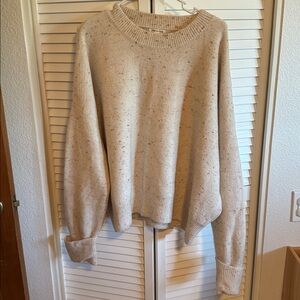 Tea n Rose Cream Speckled Knit Pullover